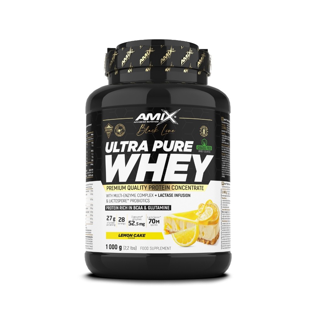 AMIX BLACK ULTRA PURE WHEY 1KG LEMON CAKE