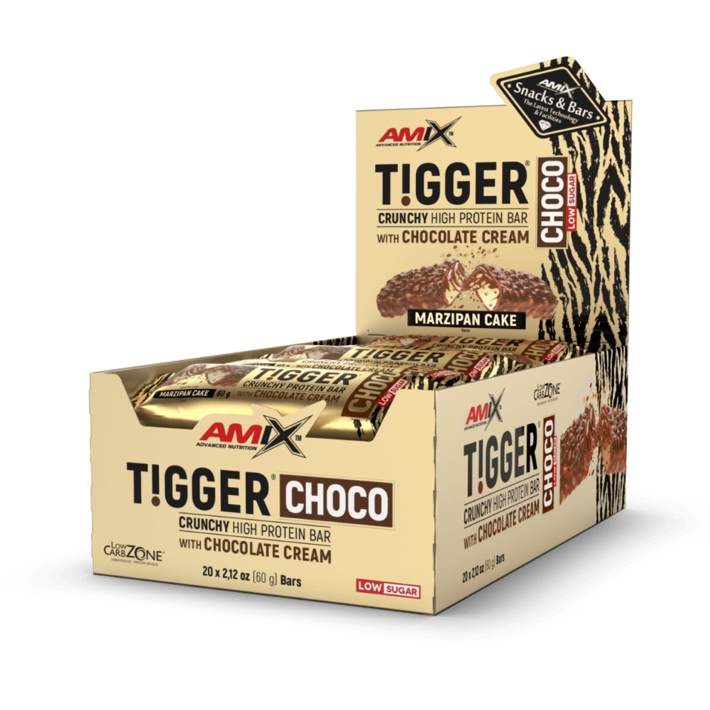 AMIX BARRITAS TIGGER CRUNCHY PROTEIN 20x60G MAZAPA