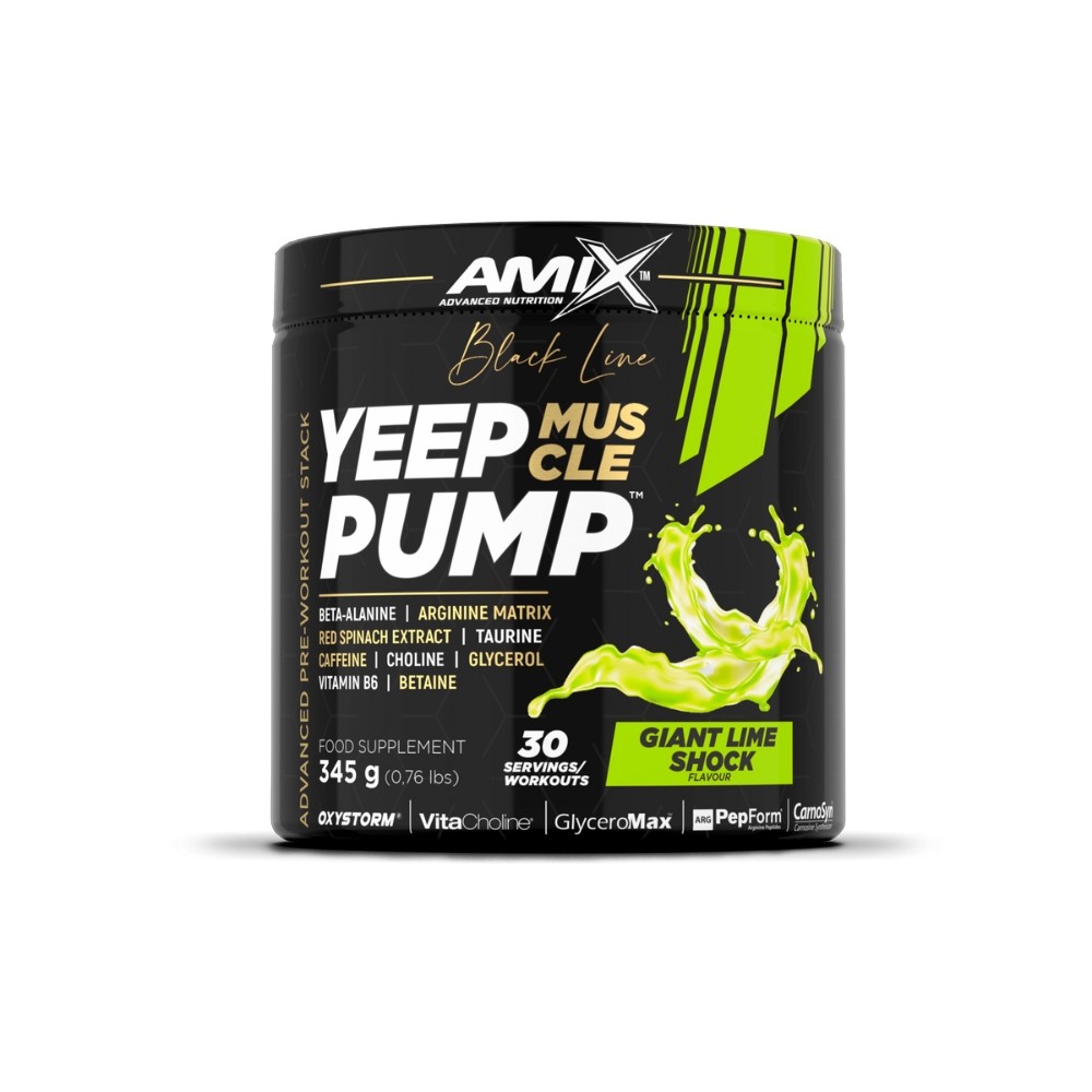 AMIX BLACK YEEP PUMP CAFFEINE.360GR. LIMA G. SHOCK