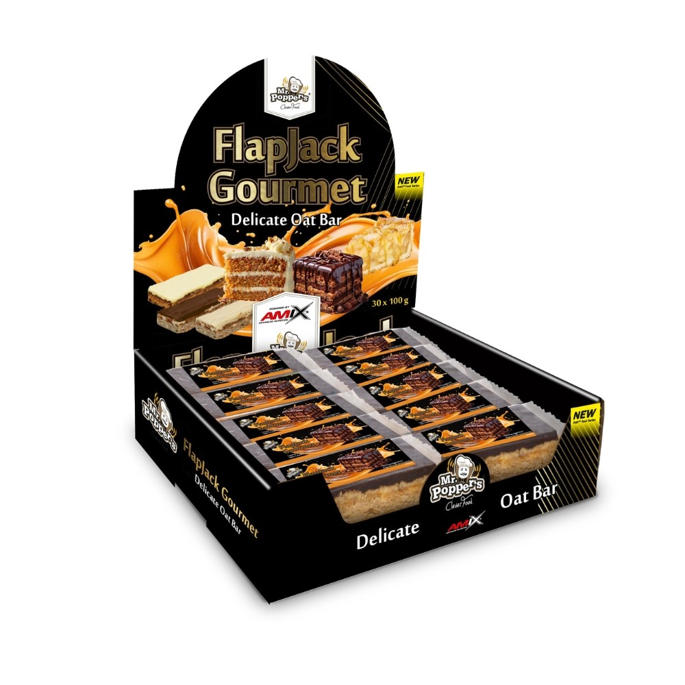 AMIX MR.POPPER FLAP JACK GOURMET 30X100G CARAM CHO