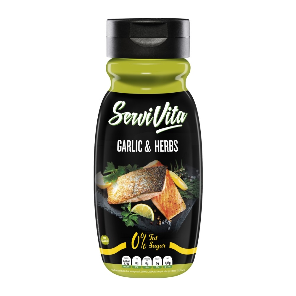 SERVIVITA SALSA ZERO 320ML AJO Y HIERBAS