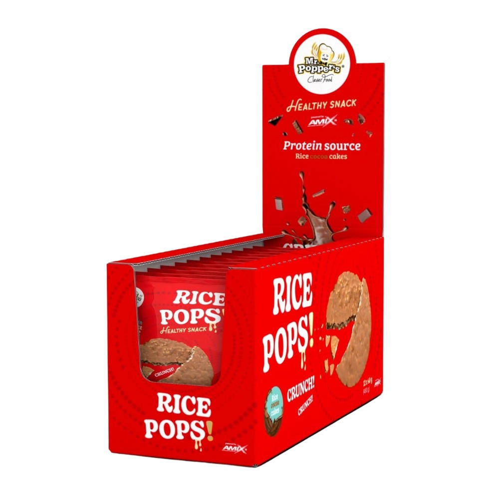 AMIX MR.POPPER TORTITAS ARROZ CHOCOLATE 12X40GR.