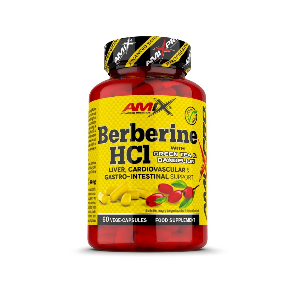 AMIX PRO BERBERINE HCI GREEN TEA-DANDELION 60VCAP