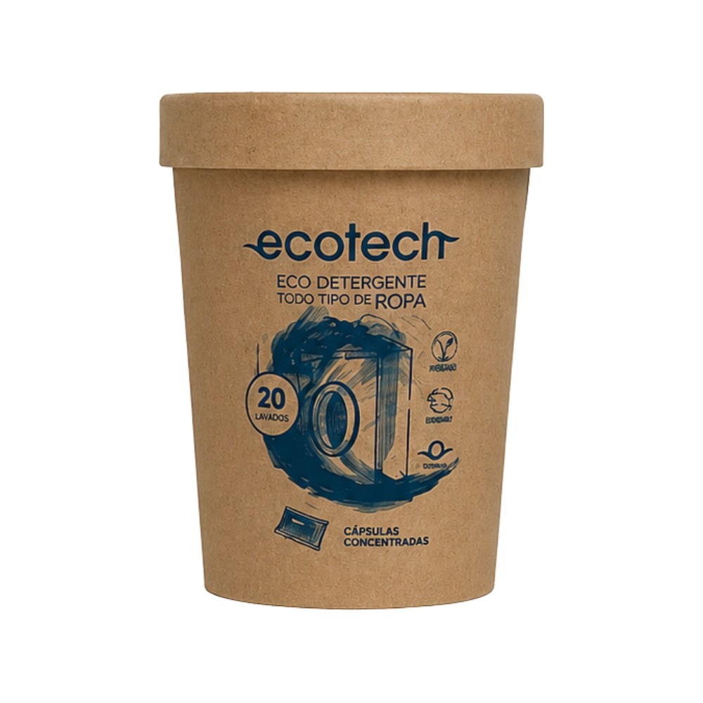 ECOTECH DETERGENTE CAPSULAS ROPA ECO 20UD
