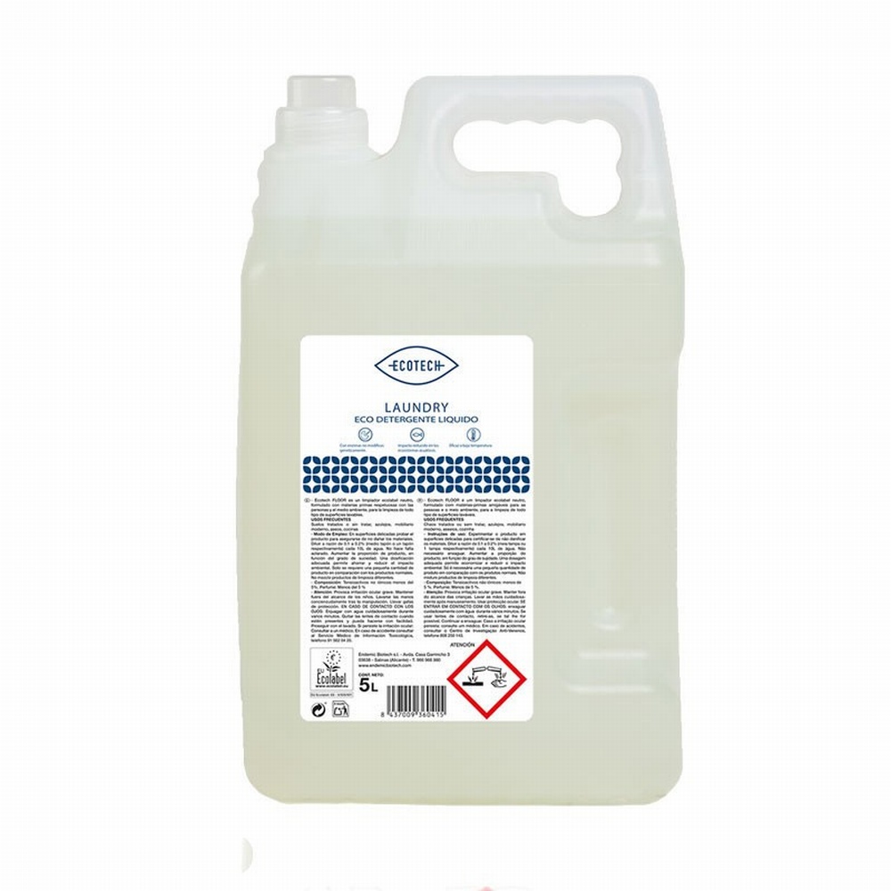 ECOTECH GARRAFA 5L LAUNDRY -DETERGENTE ROPA-