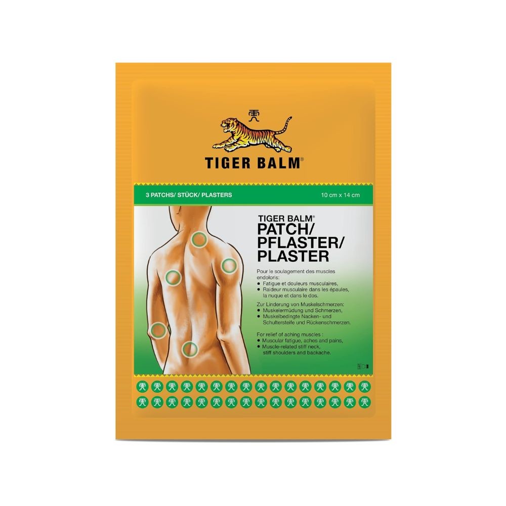 TIGER BALM BALSAMO DEL TIGRE PARCHES 3 UD 10X14CM.