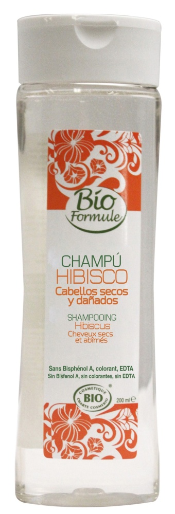 BIO FORMULE CHAMPU CABELLO DAÑADO HIBISCUS 200ML.