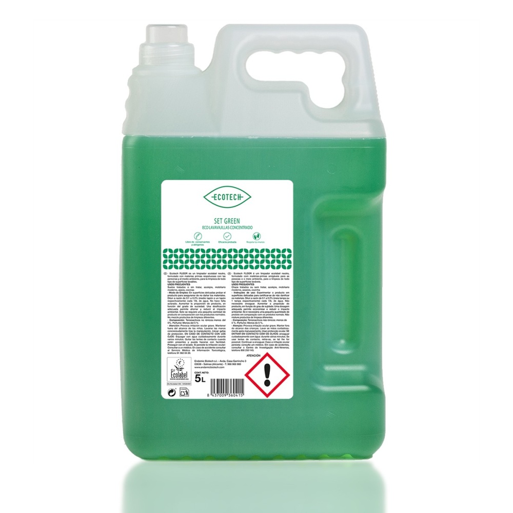 ECOTECH GARRAFA 5L SET GREEN -LAVAVA.MANUAL.CONC-