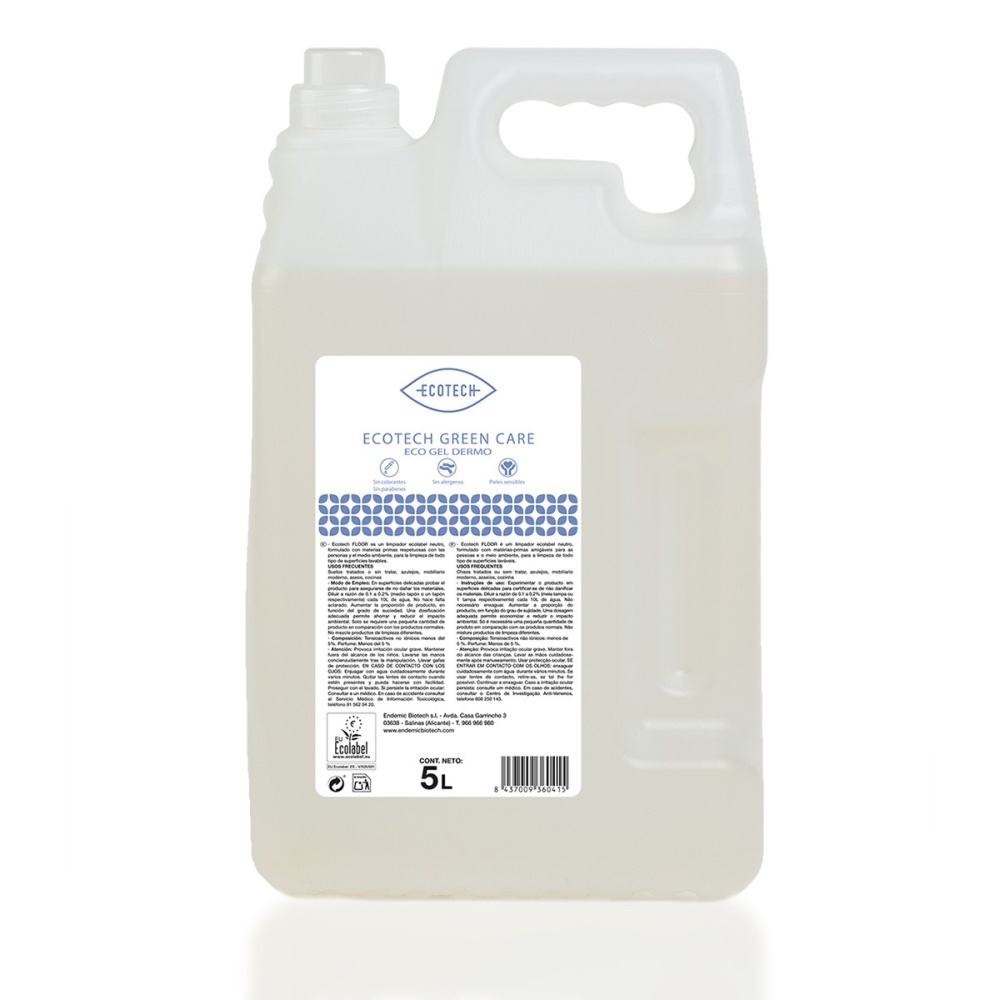 ECOTECH GARRAFA 5L GREEN CARE -ECOGEL DERMO CORPO-