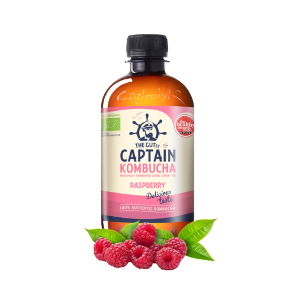 CAPTAIN KOMBUCHA BEBIDA 400ML FRAMBUESA BIO