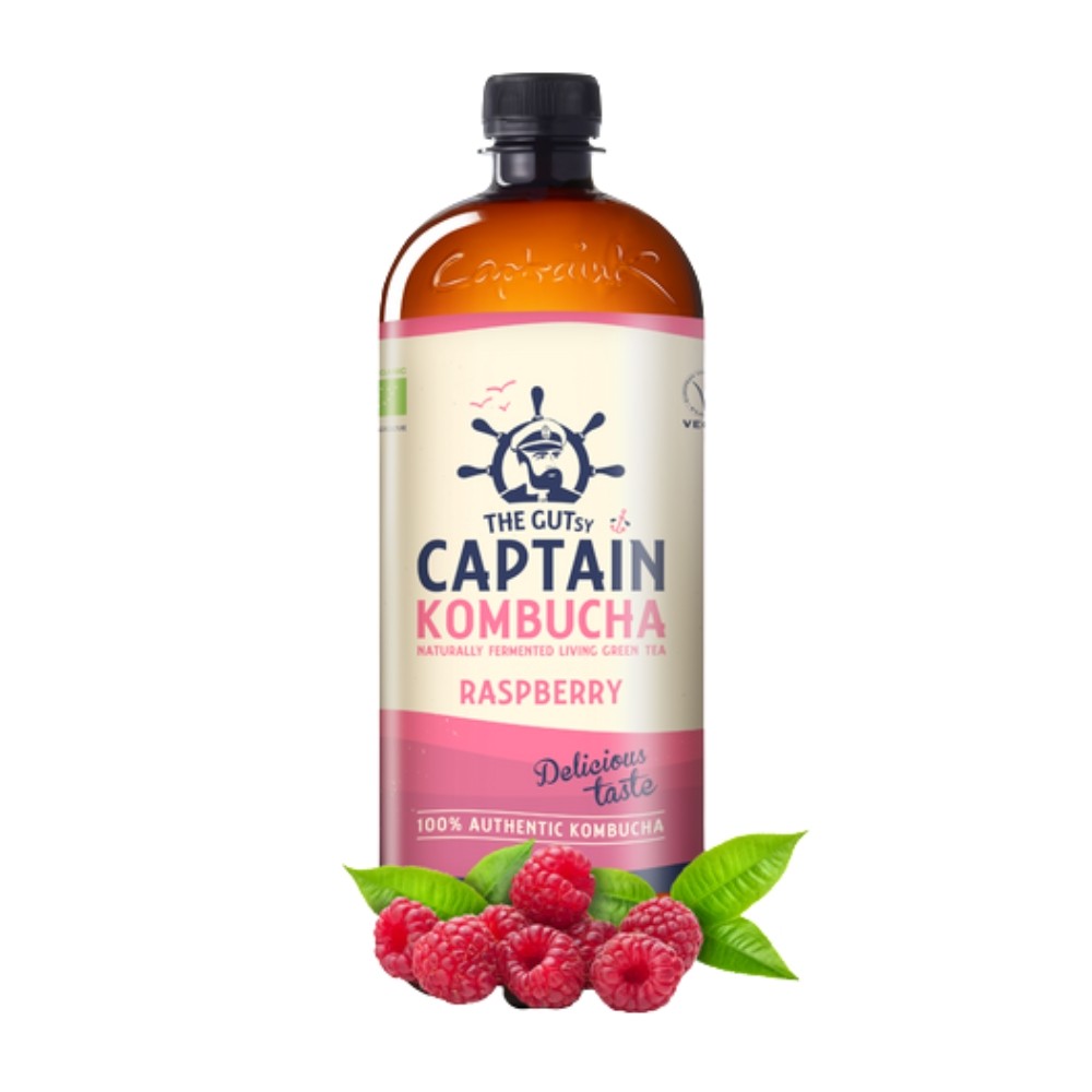CAPTAIN KOMBUCHA BEBIDA 1L FRAMBUESA BIO
