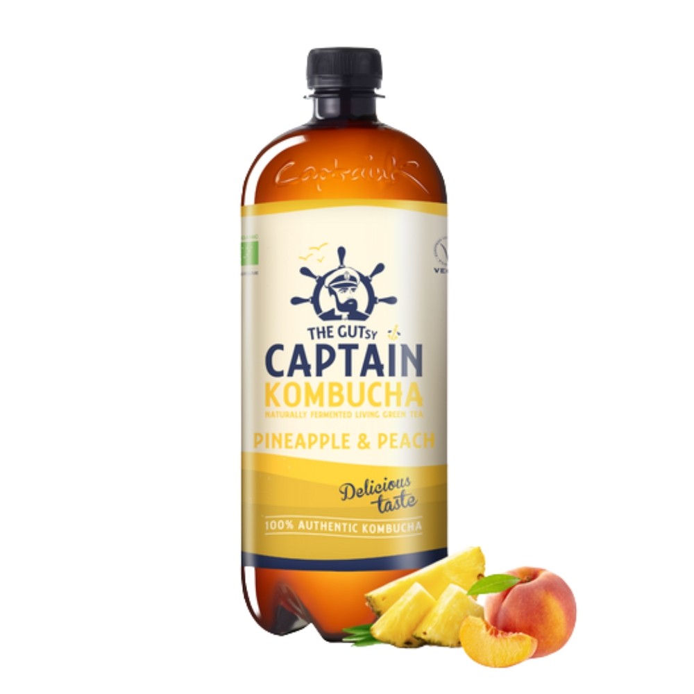 CAPTAIN KOMBUCHA BEBIDA 1L PIÑA-MELOC. BIO