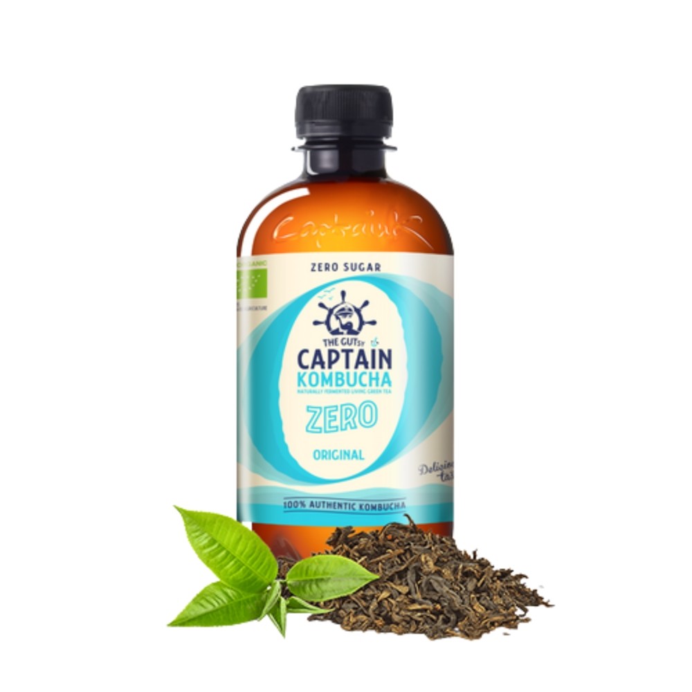 CAPTAIN KOMBUCHA ZERO BEBIDA 400ML ORIGINAL BIO