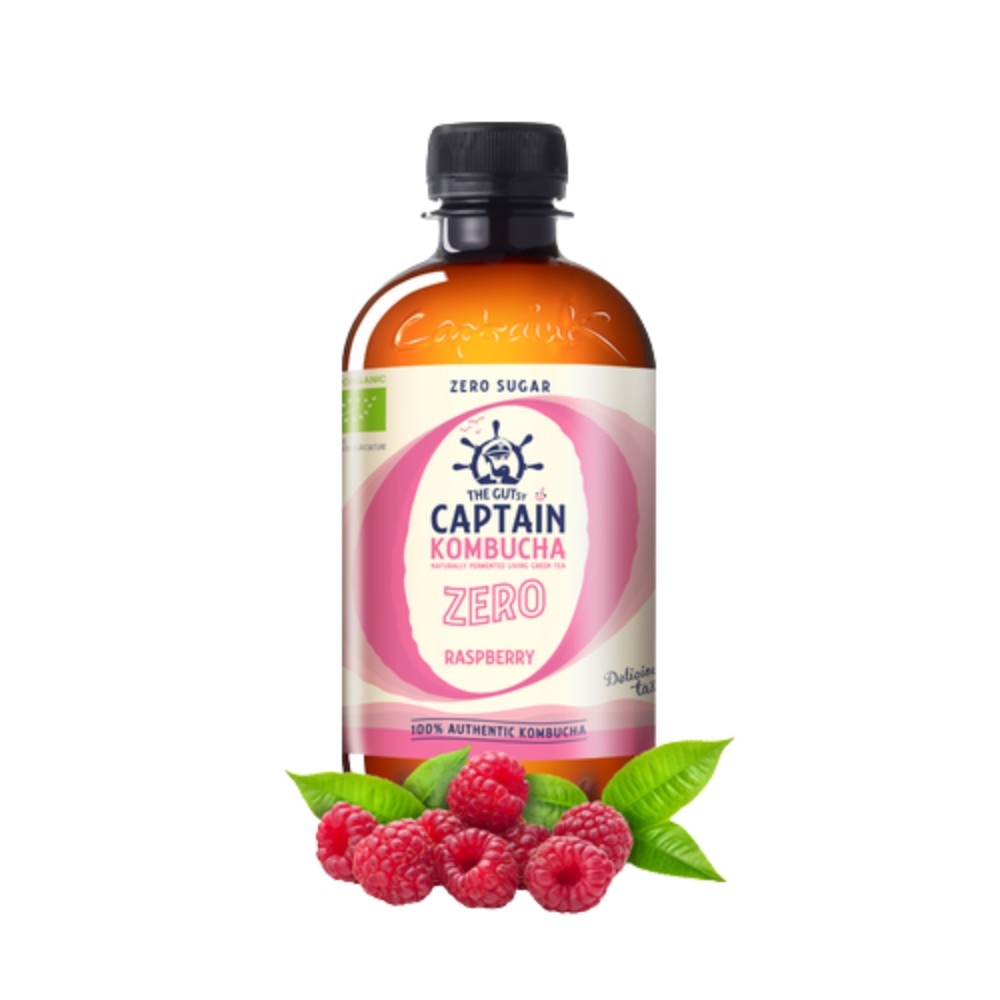 CAPTAIN KOMBUCHA ZERO BEBIDA 400ML FRAMBUESA BIO