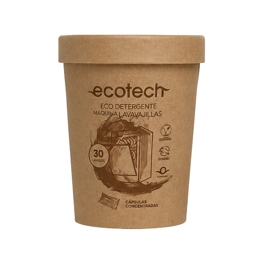 ECOTECH DETERGENTE CAPSULAS LAVAVAJILLAS ECO 30UD