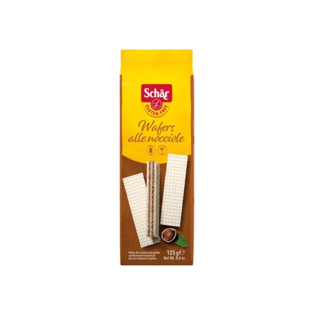 SCHAR WAFER AVELLANA BARQUILLO S/GLUTEN 125GR.