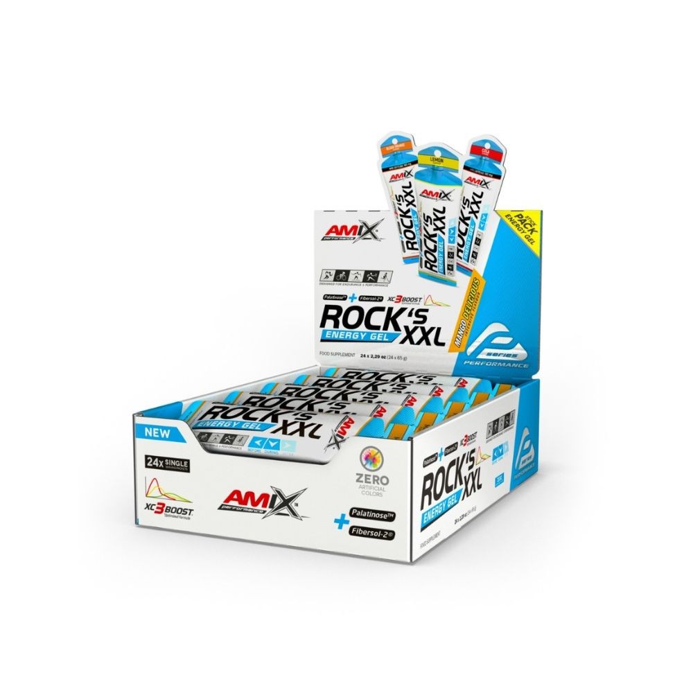 AMIX PERF GEL ROCK,S XXL S/CAFEINA 24X65GR MANGO