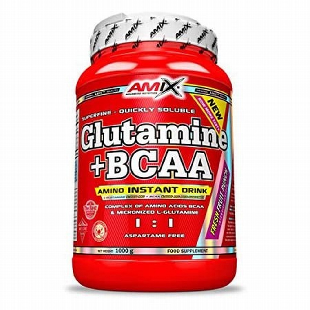 AMIX GLUTAMINA + BCAA 1KG PIÑA