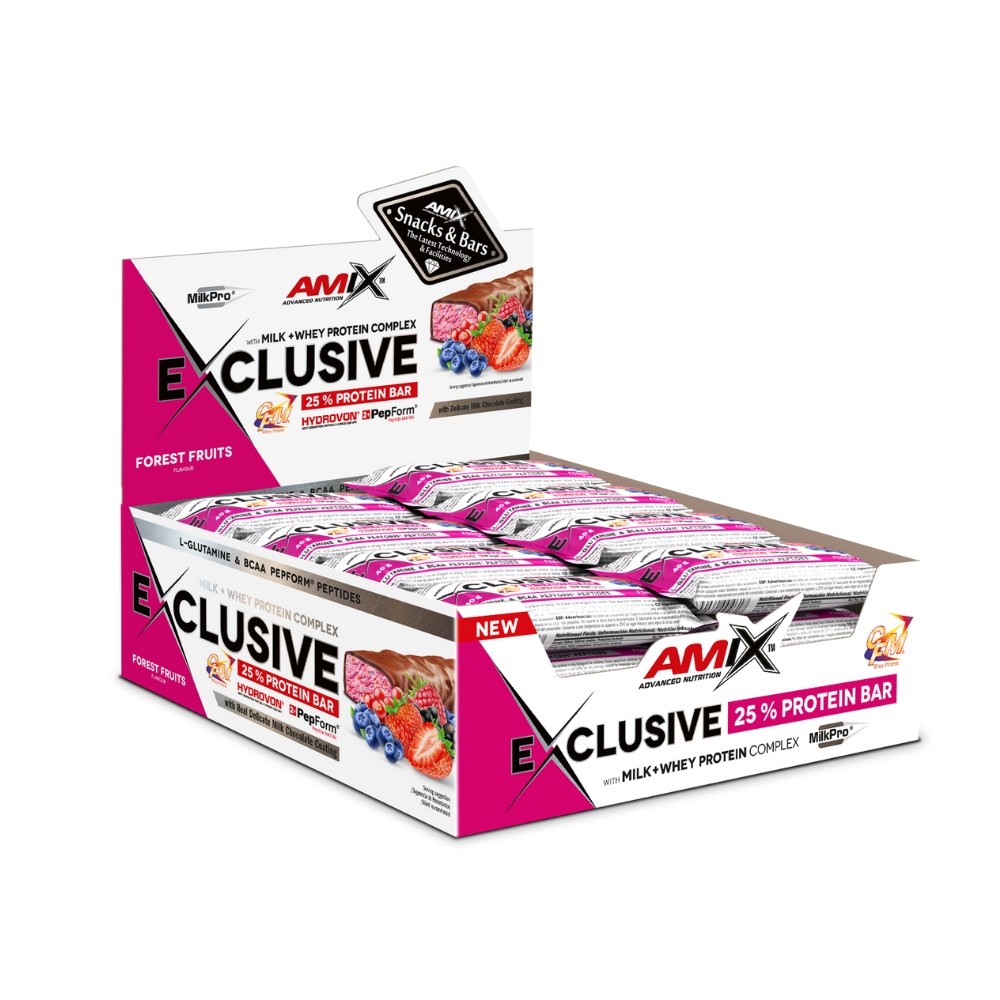 AMIX BARRITAS EXCLUSIVE PROTEIN 24X40G.F. BOSQUE