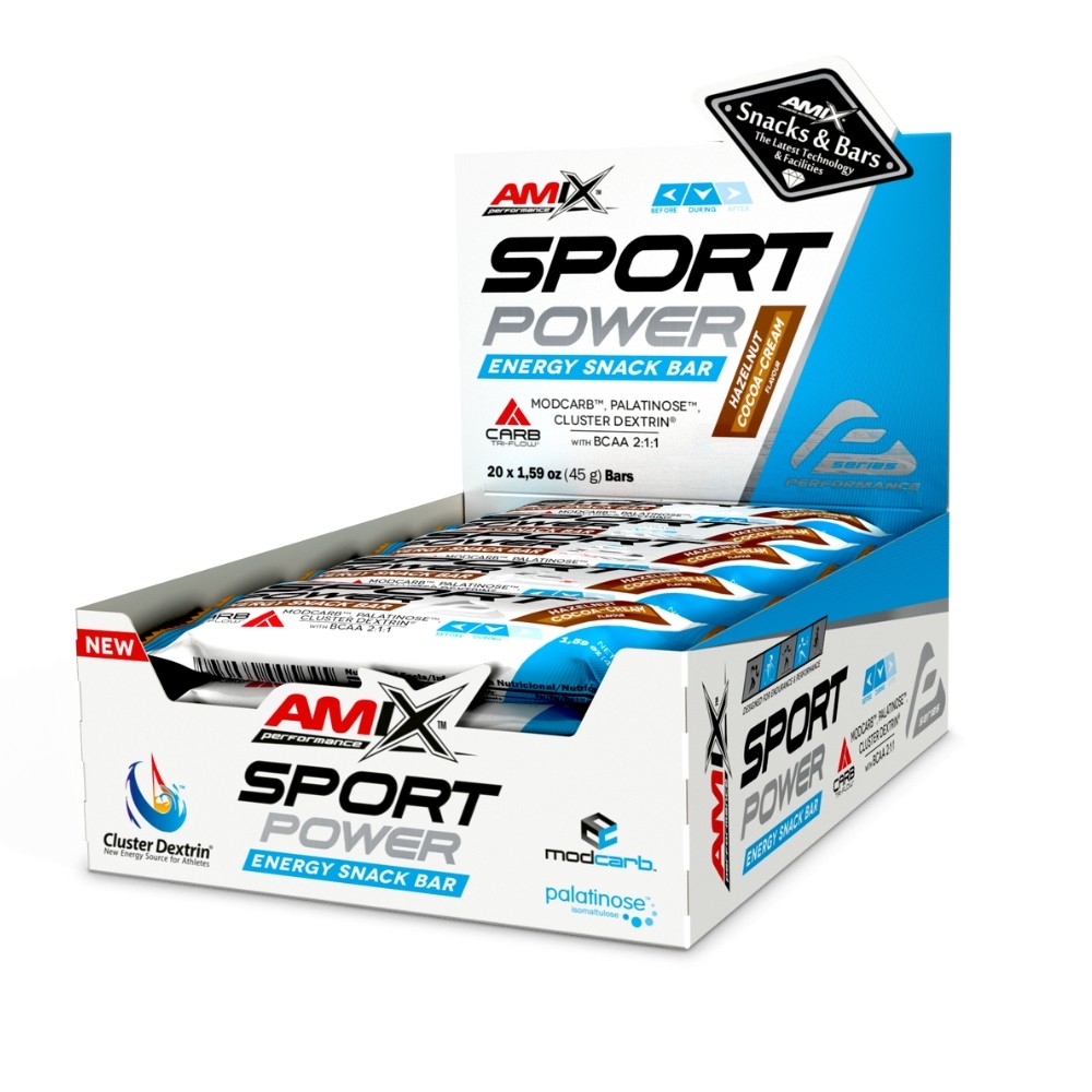 AMIX PERF BARRITAS SPORT POWER 20X45G AVELLA.CACAO