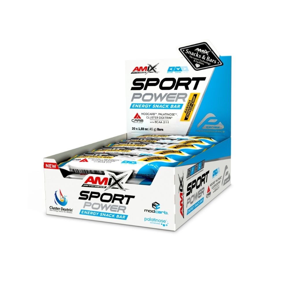 AMIX PERF BARRITAS SPORT POWER 20X45G BANANA CHOCO