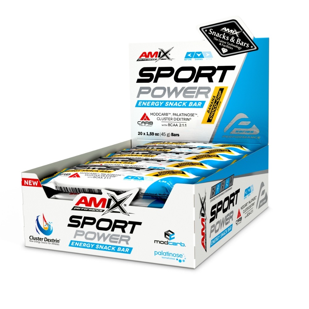 AMIX PERF BARRITAS SPORT POWER 20X45G BANANA CHOCO