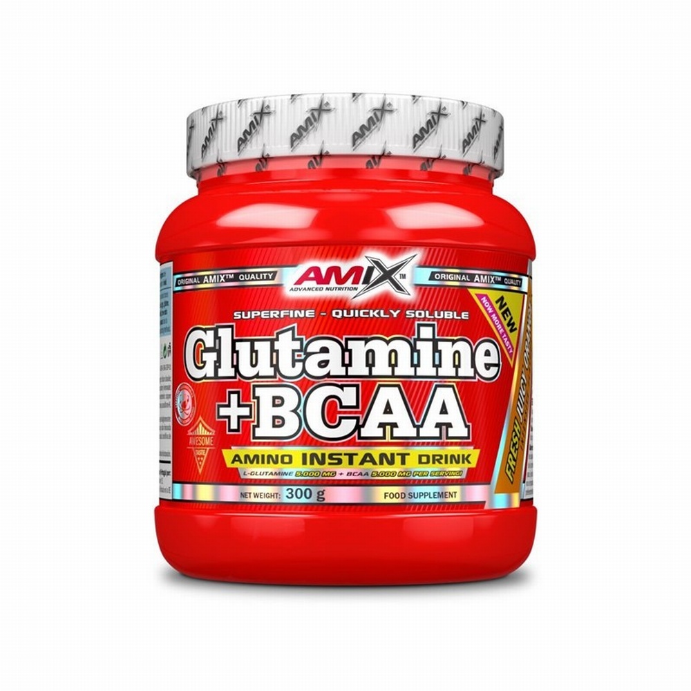 AMIX GLUTAMINA + BCAA 300GR FRUTAS BOSQUE