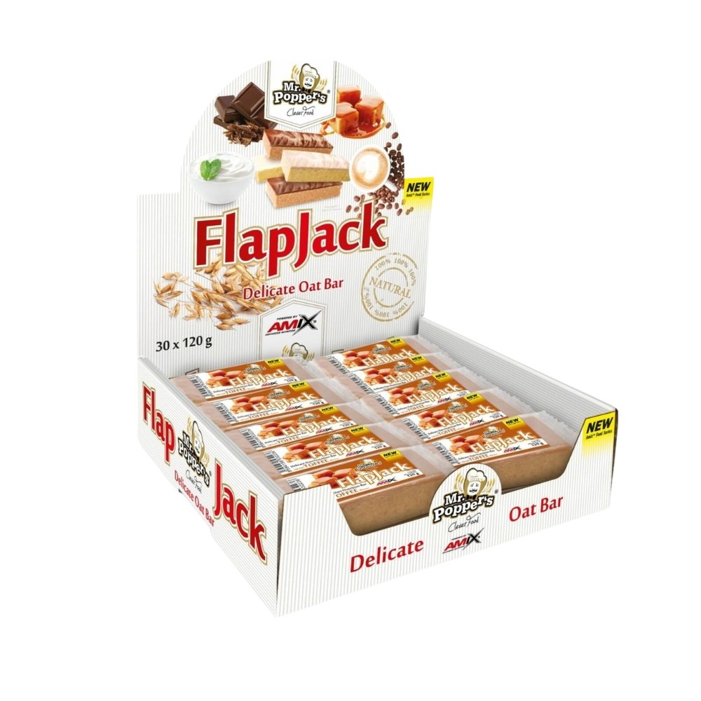AMIX MR.POPPER FLAP JACK OAT 30X120GR CAPUCCINO