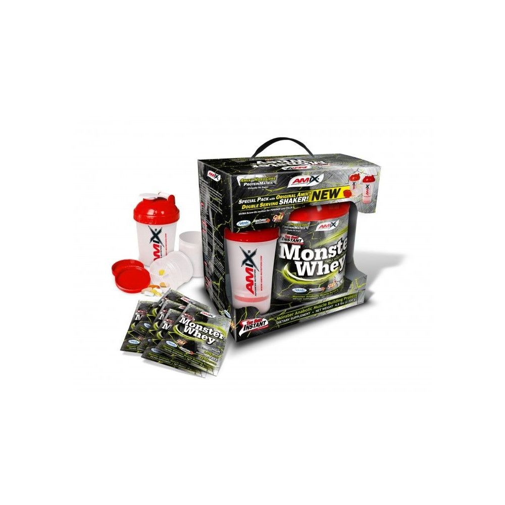 AMIX ANABOLIC MONSTER WHEY 2Kg.FRAMBUESA+BAT.