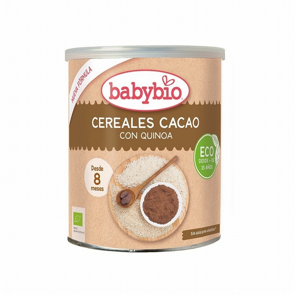 BABYBIO PAPILLA CEREALES CACAO & QUINOA 220g