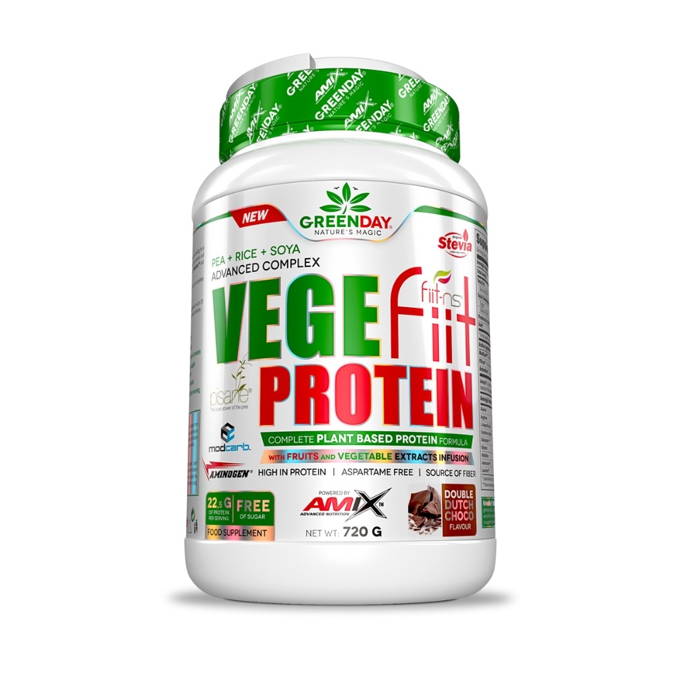 AMIX GREENDAY VEGEFIIT PROT. 720GR DOBLE CHOCOLATE
