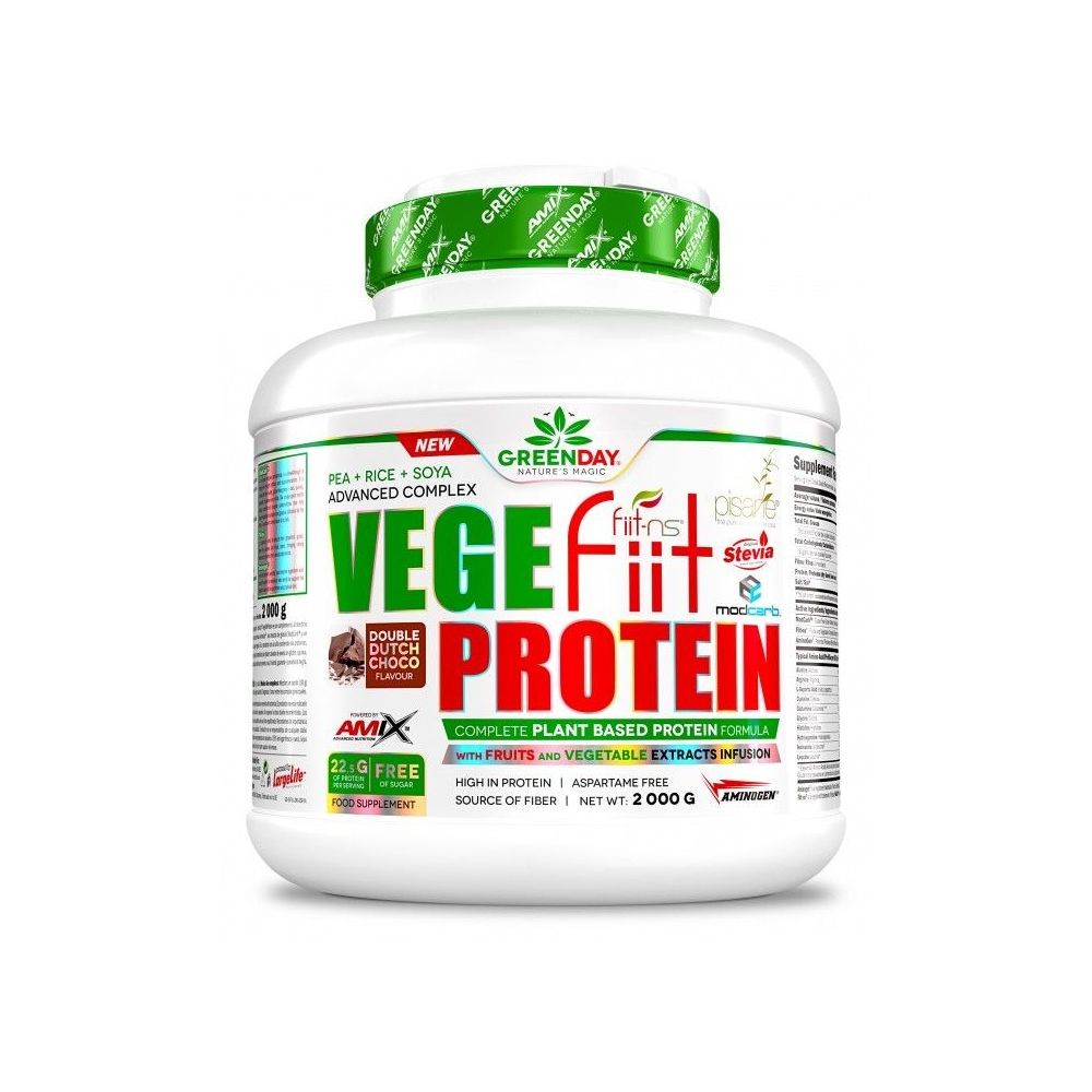 AMIX GREENDAY VEGEFIIT PROT. 2KG DOBLE CHOCOLATE