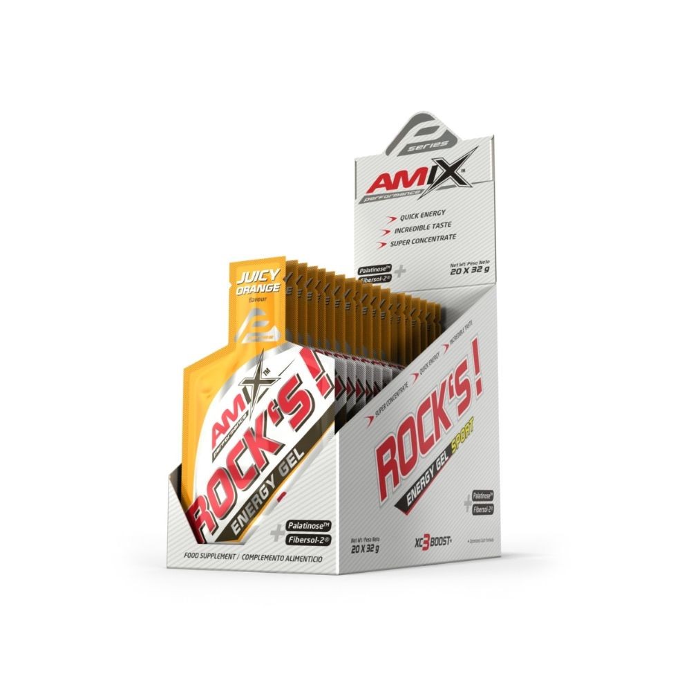 AMIX PERF GEL ROCK,S S/CAFEINA 20X32GR NARANJA
