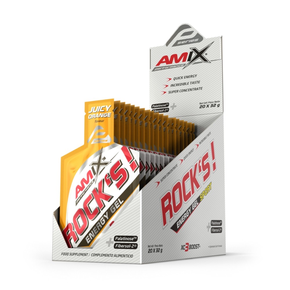 AMIX PERF GEL ROCK,S S/CAFEINA 20X32GR NARANJA