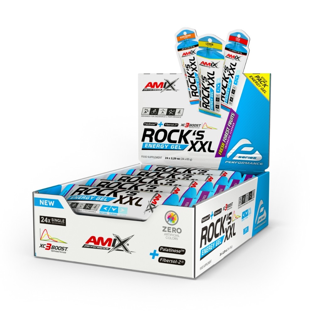 AMIX PERF GEL ROCK,S XXL S/CAFEINA 24X65GR FRUT BO