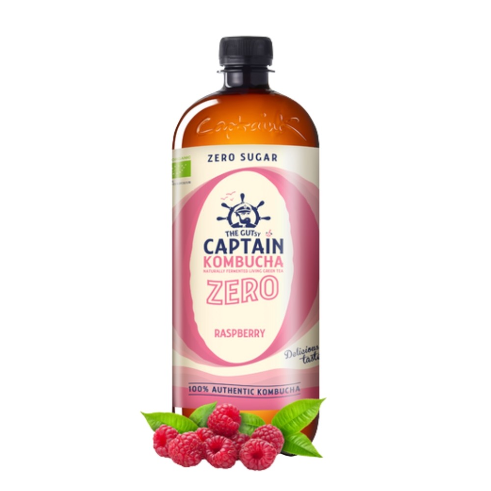 CAPTAIN KOMBUCHA ZERO BEBIDA 1L FRAMBUESA