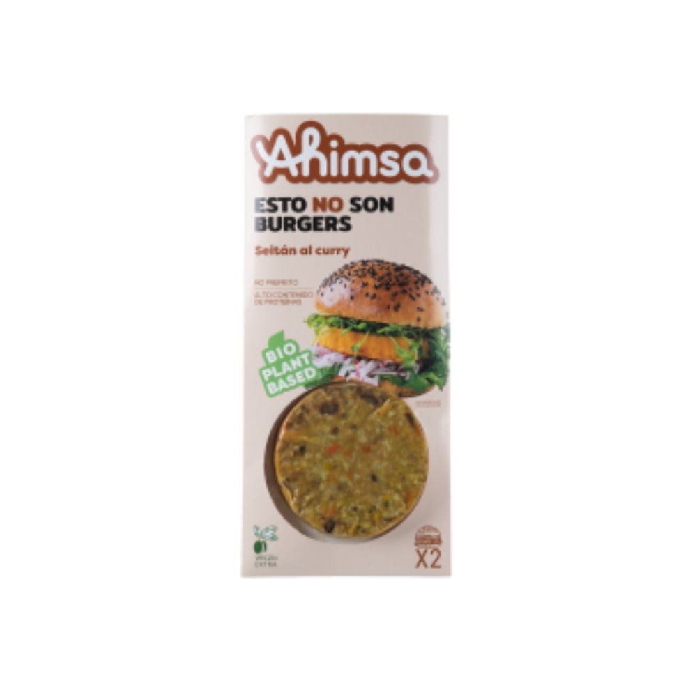 AHIMSA BURG. SEITAN AL CURRY BIO 160GR