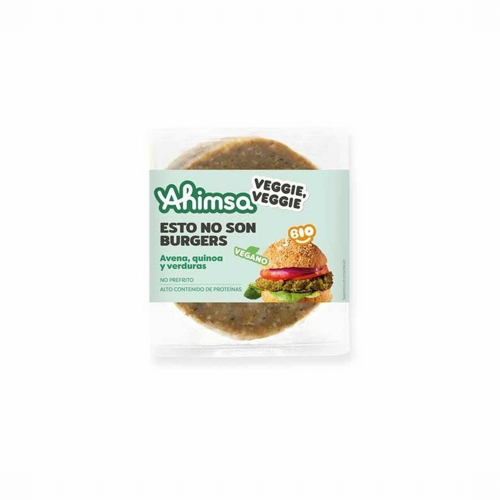 AHIMSA BURG.AVENA QUINOA Y VERDURAS BIO 160G