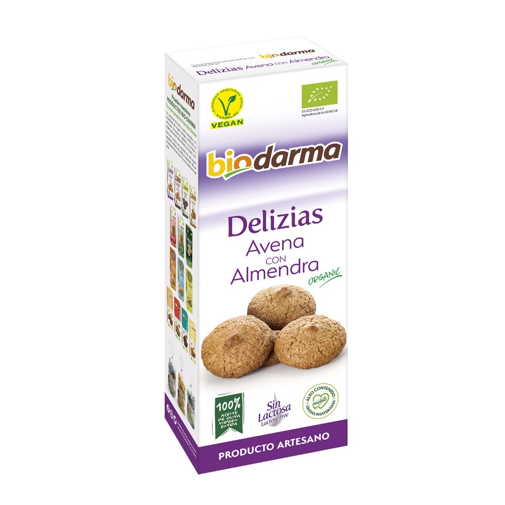 BIODARMA DELIZIAS AVENA CON ALMENDRA 125GR