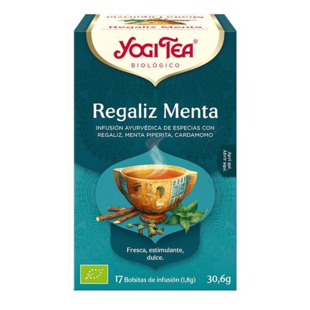YOGI TEA REGALIZ MENTA BOLSAS 17X30.6GR.