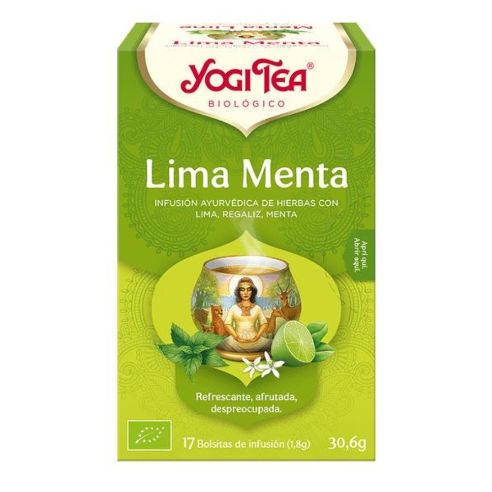 YOGI TEA MENTA LIMA BOLSAS 17X30.6GR