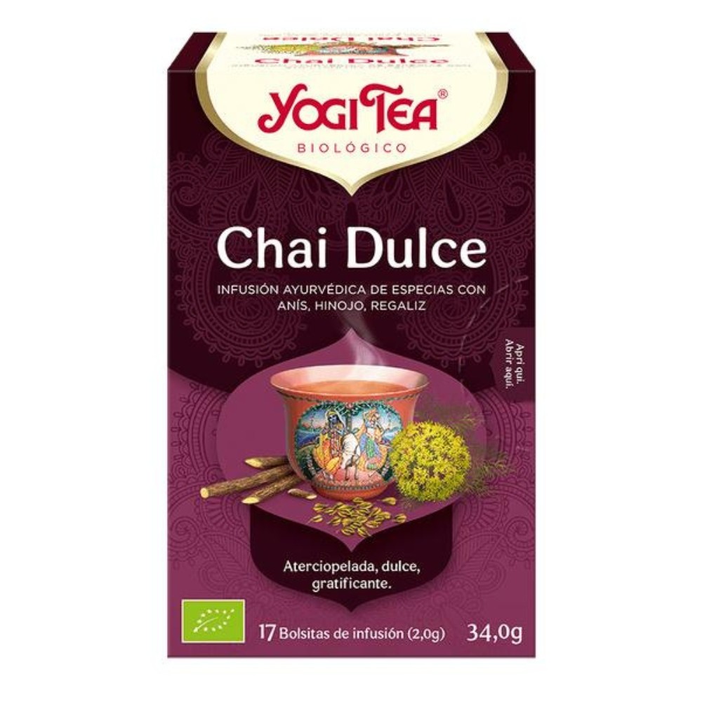 YOGI TEA CHAI DULCE BOLSAS 17X34.0GR