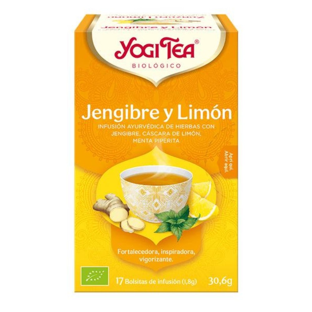 YOGI TEA JENGIBRE LIMON BOLSAS 17X30.6GR.