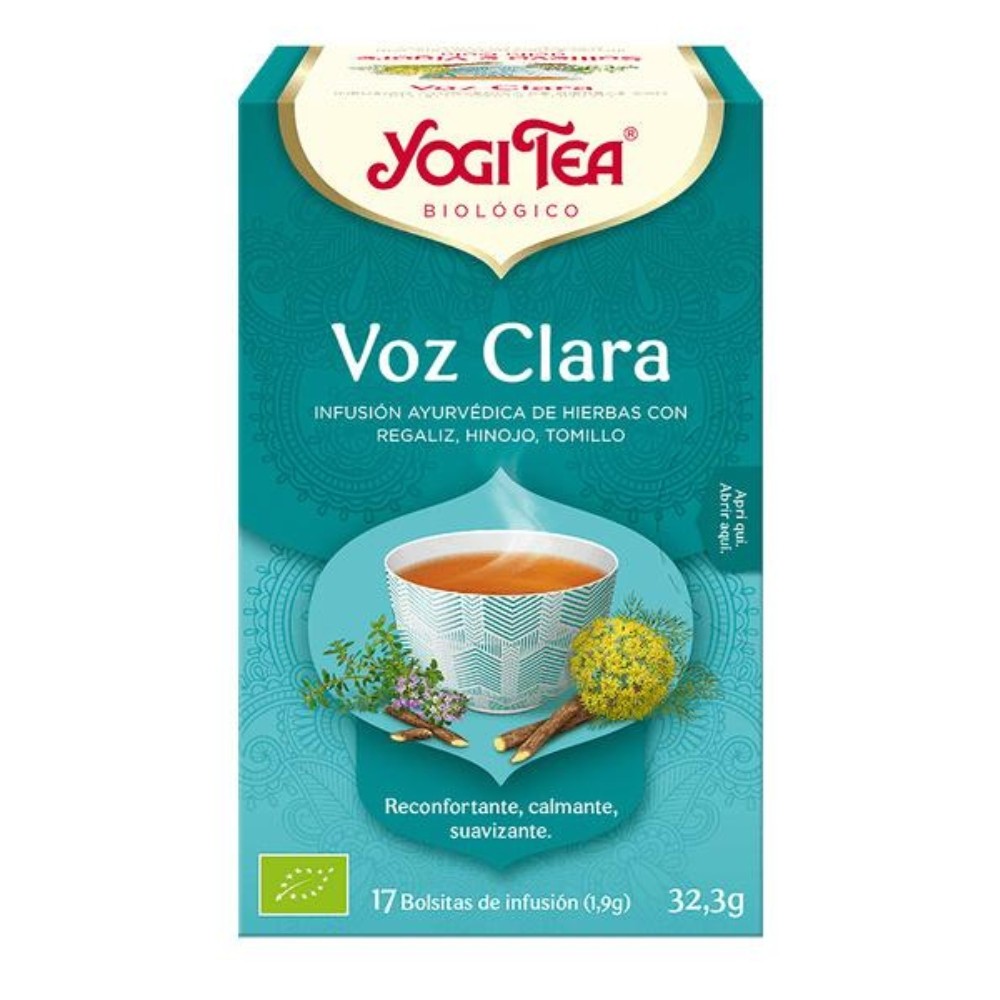 YOGI TEA VOZ CLARA BOLSAS 17X32.3GR.