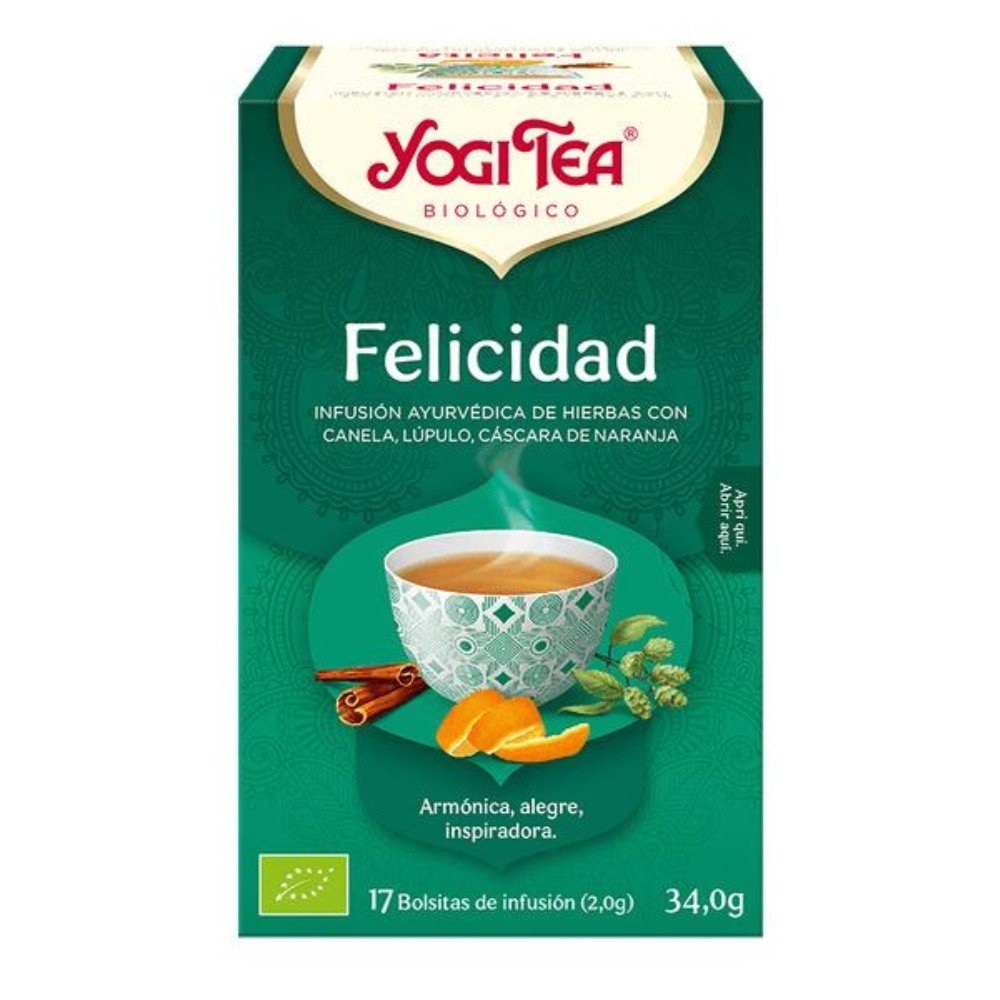 YOGI TEA FELICIDAD BOLSAS 17X34.0GR.