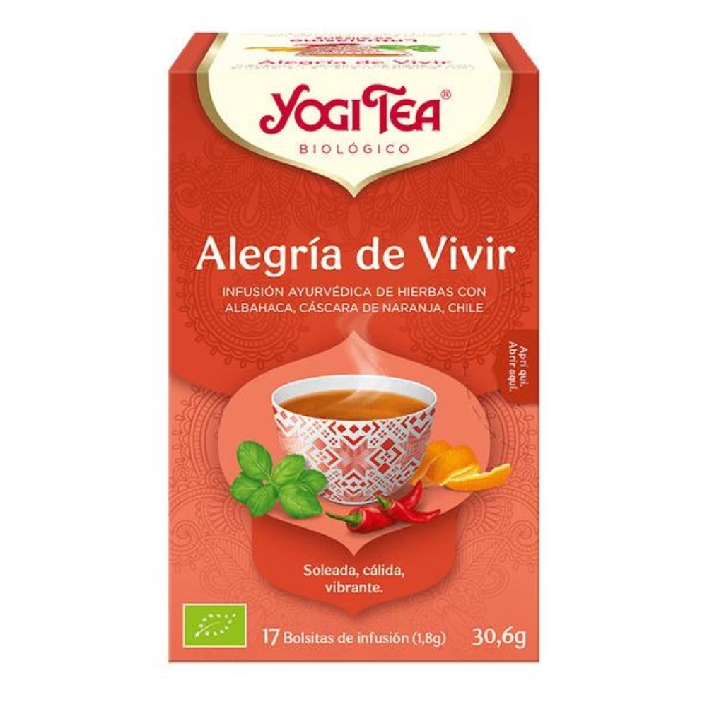 YOGI TEA ALEGRIA VIVIR BOLSAS 17X30.6GR