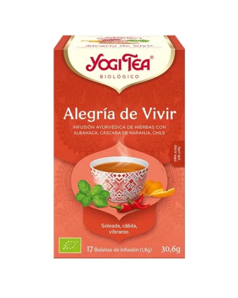 YOGI TEA ALEGRIA VIVIR BOLSAS 17X30.6GR