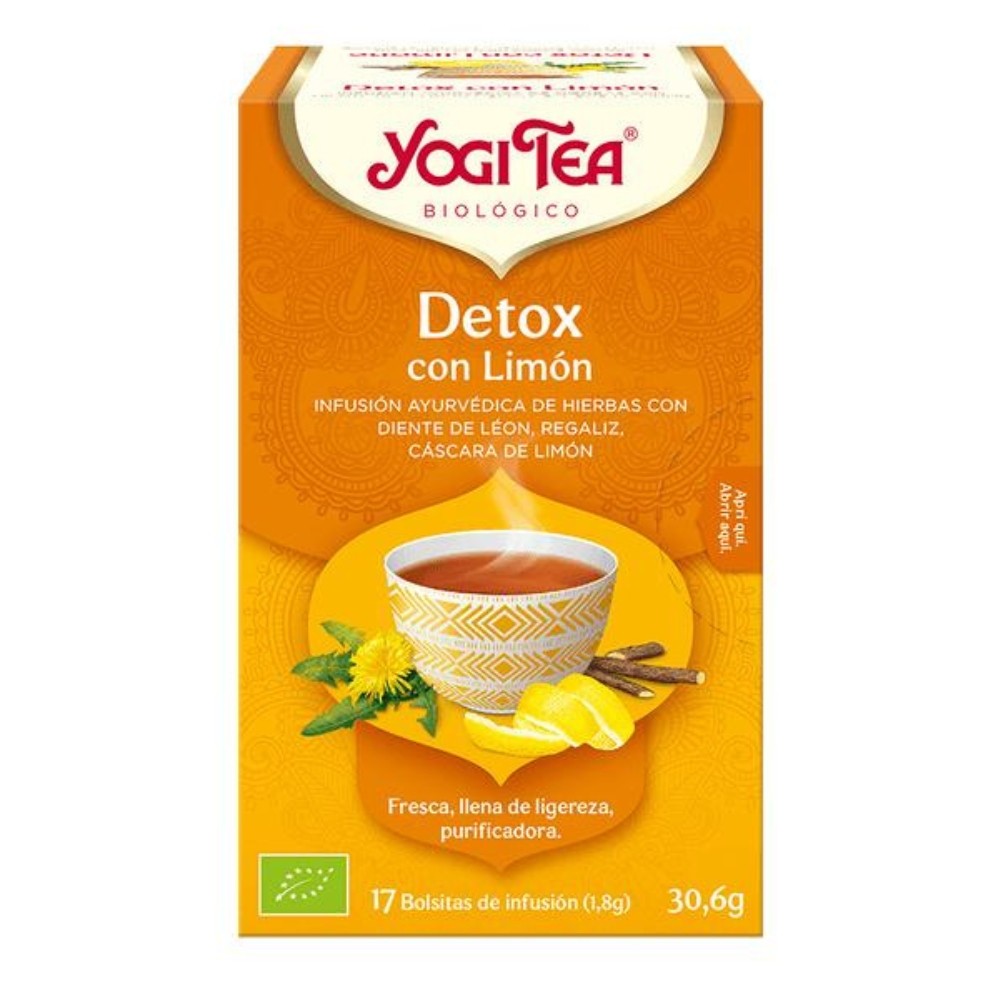 YOGI TEA DETOX LIMON BOLSAS 17X30.6GR.