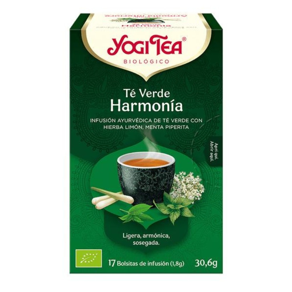 YOGI TEA VERDE HARMONIA BOLSAS 17X30.6GR.