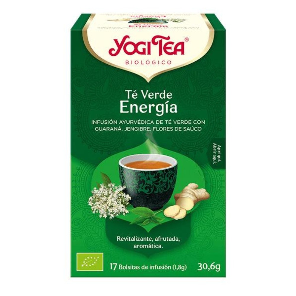 YOGI TEA VERDE ENERGIA BOLSAS 17X30.6GR.